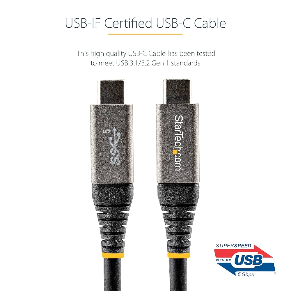 Amazon.co.jp: StarTech.com 2m USB-C - USB-C ケーブル/USB